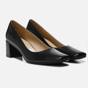 Naturalizer Black Block Heel Pumps